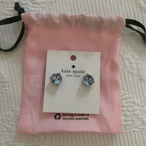 Brand New Kate Spade light blue and silver studs with dust bag